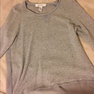 Long sleeve see through back shirt